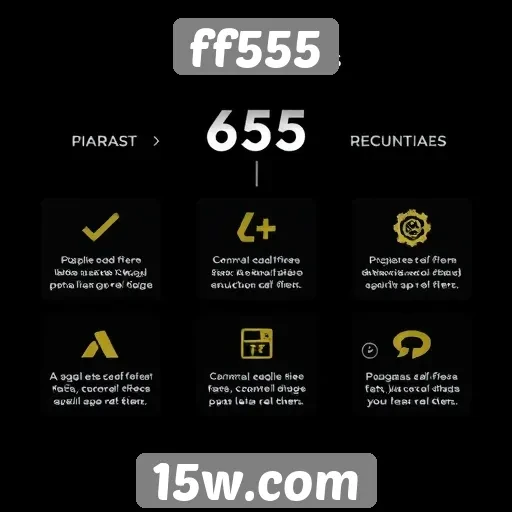 Análise das funcionalidades do site ff555